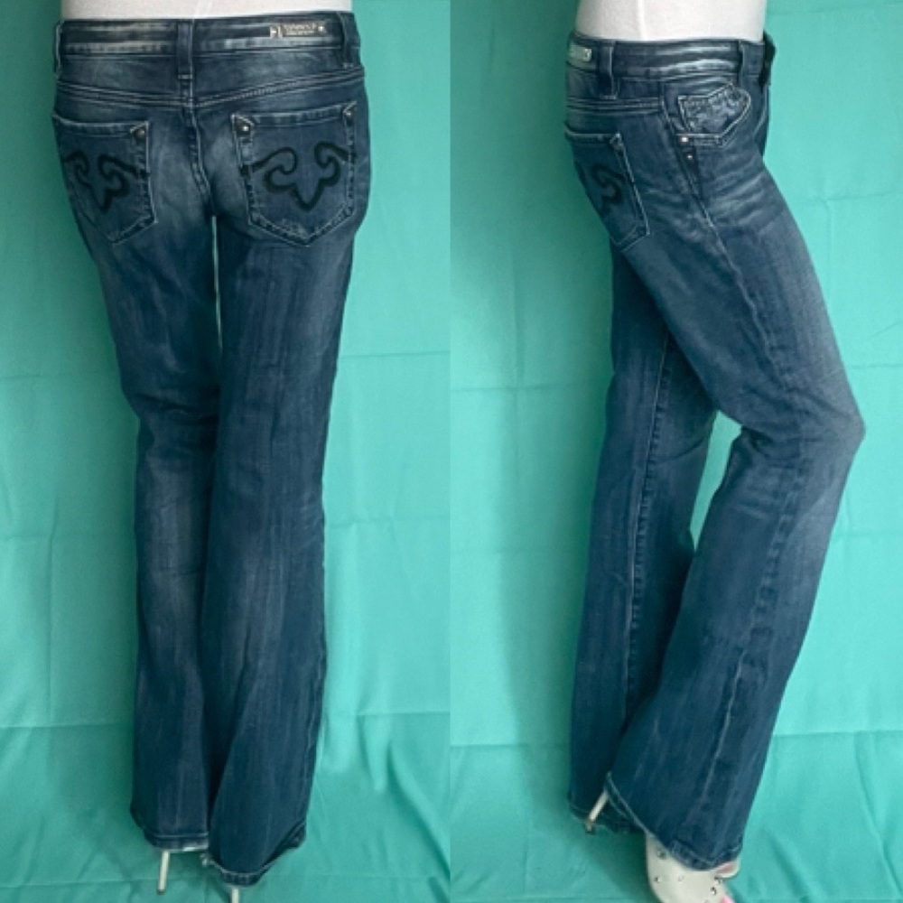 Re-Rock For Express Size 4 Regular Boot Cut Jeans - image 6